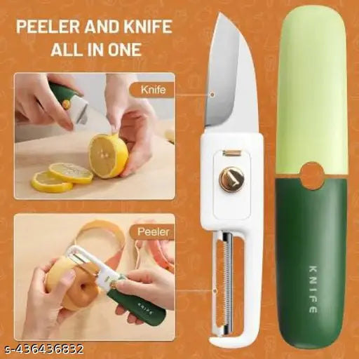 2-in-1 Premium Stainless Steel Peeler & Precision Knife