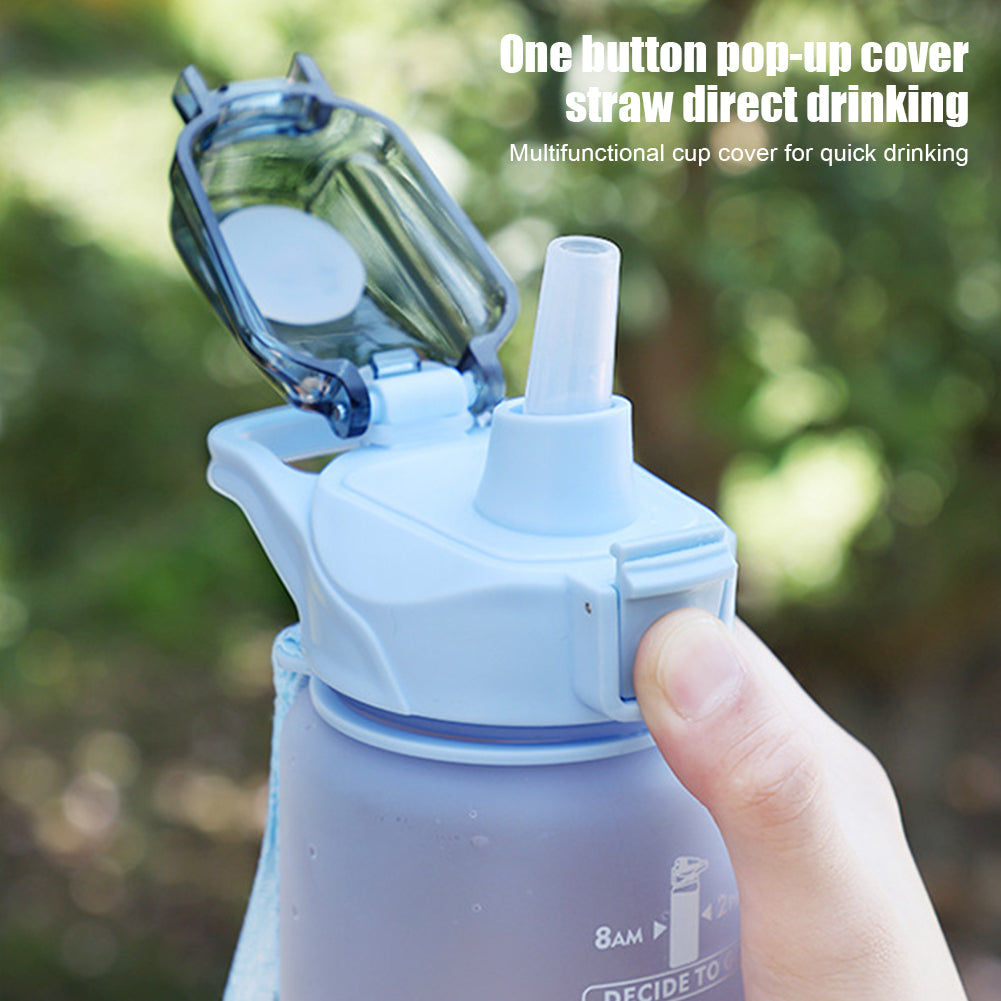Portable Sports Gym Drinking Bottle with Straw