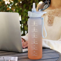 Portable Sports Gym Drinking Bottle with Straw