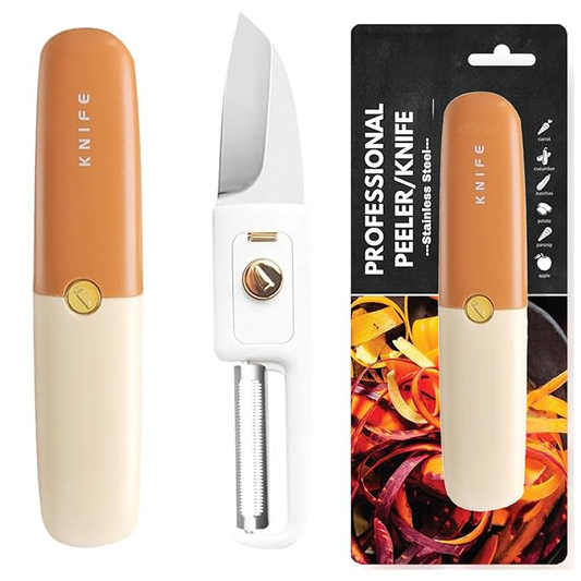 2-in-1 Premium Stainless Steel Peeler & Precision Knife